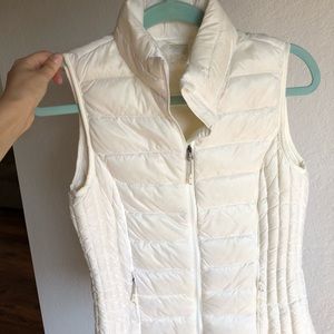 White Down Vest
